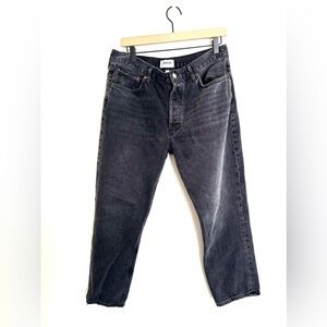 AGOLDE Riley Crop Black 31